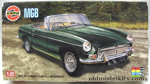 Airfix 1/32 MGB (MG B) Convertible (circa 1962), 02420 plastic model kit